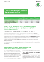 Skoda Octavia - servisne baliky 
